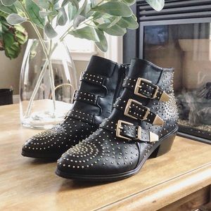 Steve Madden Madhouse Stud Strap Ankle Boots